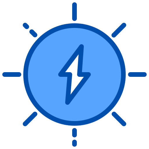 energia słoneczna xnimrodx Blue ikona