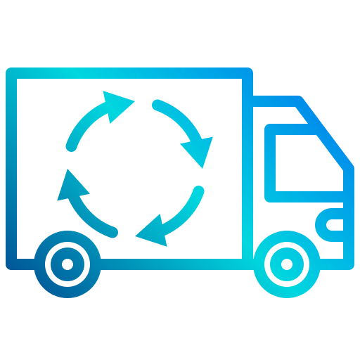 recycling vrachtwagen xnimrodx Lineal Gradient icoon