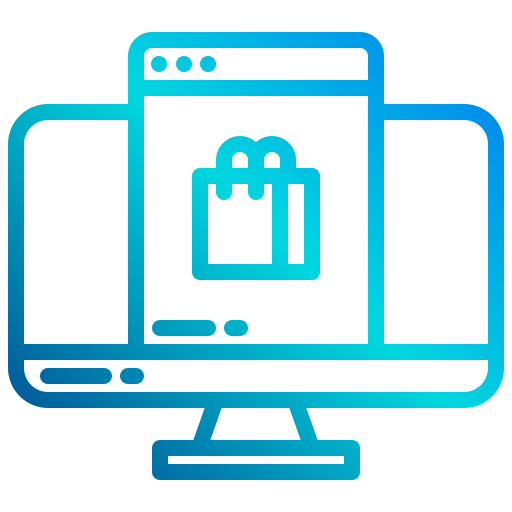 Online shopping xnimrodx Lineal Gradient icon