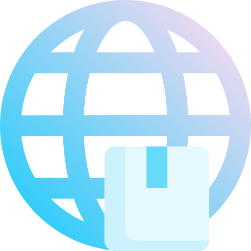 Worldwide shipping Fatima Blue icon
