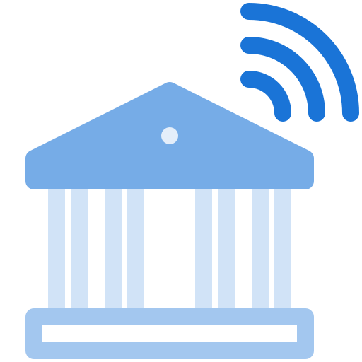 Online banking Fatima Blue icon