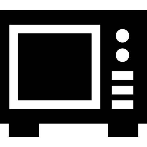 Microwave Basic Straight Filled icon