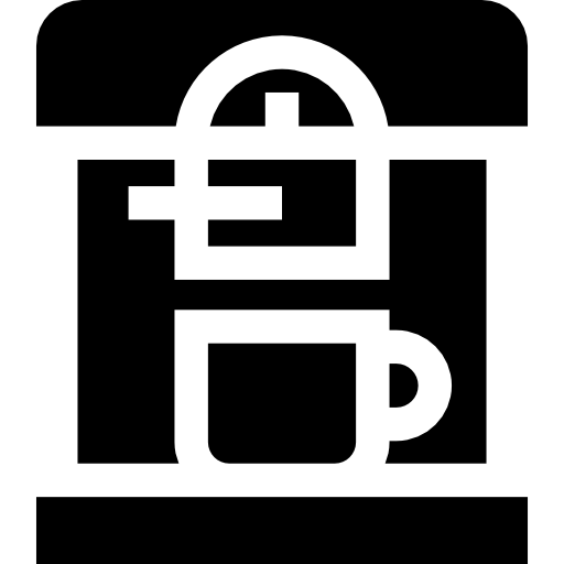 cafetera Basic Straight Filled icono