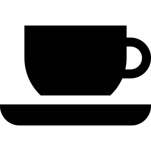 xícara de chá Basic Straight Filled Ícone