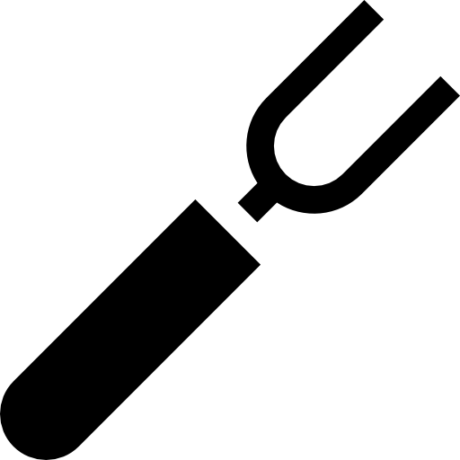tenedor Basic Straight Filled icono
