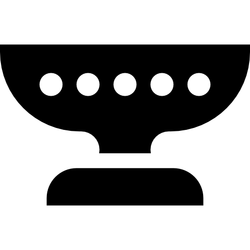 plato Basic Straight Filled icono
