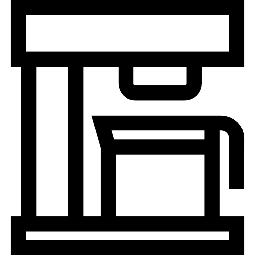 koffiezetapparaat Basic Straight Lineal icoon