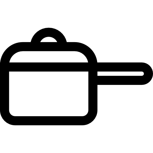 pot Basic Straight Lineal Icône