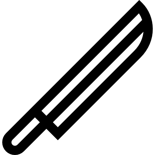 messer Basic Straight Lineal icon