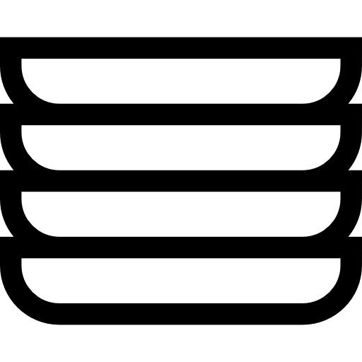 platos Basic Straight Lineal icono