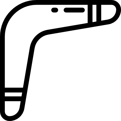 boomerang Detailed Rounded Lineal Icône