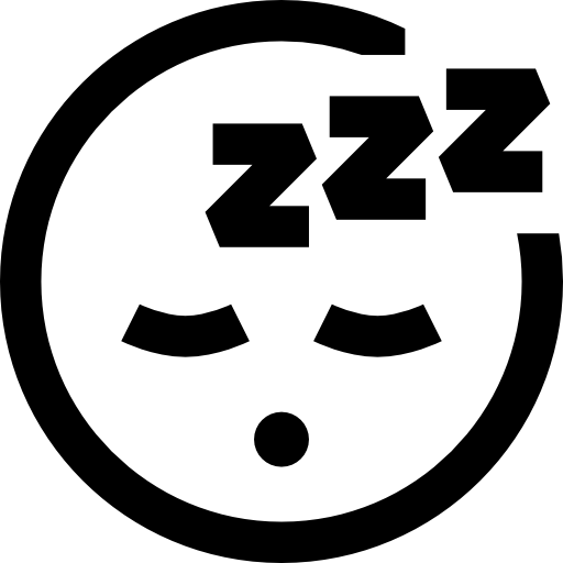 dormir Basic Straight Lineal icono