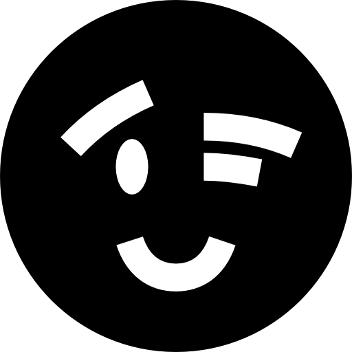 zwinkern Basic Straight Filled icon