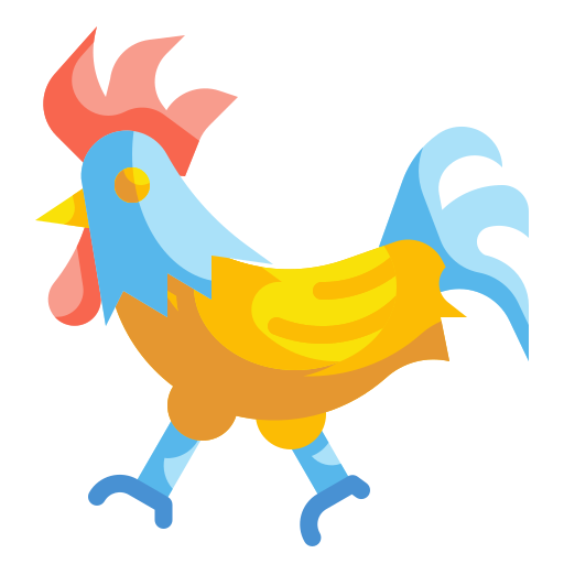 kurczak Wanicon Flat ikona