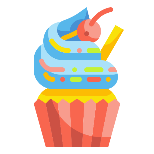 cupcake Wanicon Flat icon