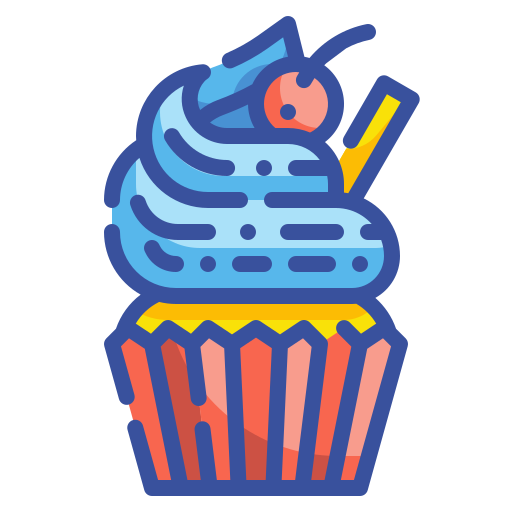 cupcake Wanicon Lineal Color icona