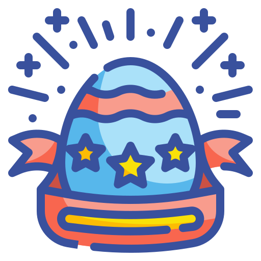 Happy easter Wanicon Lineal Color icon