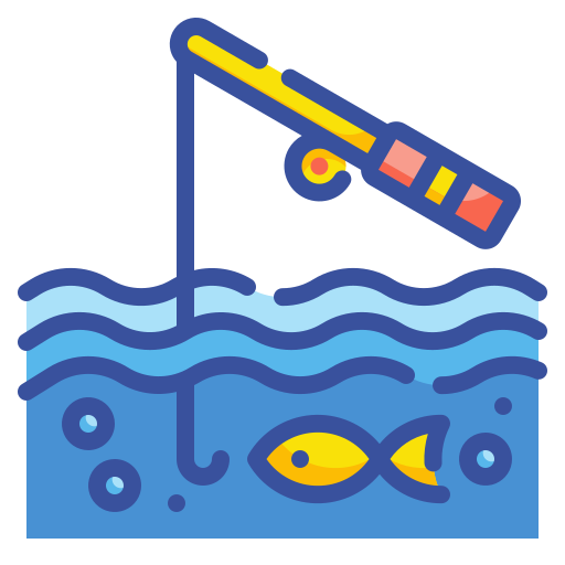 pescar Wanicon Lineal Color icono