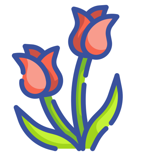 tulipan Wanicon Lineal Color ikona