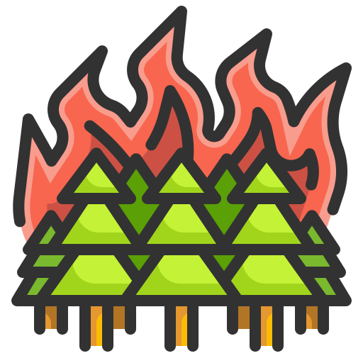 Forest fire Wanicon Lineal Color icon