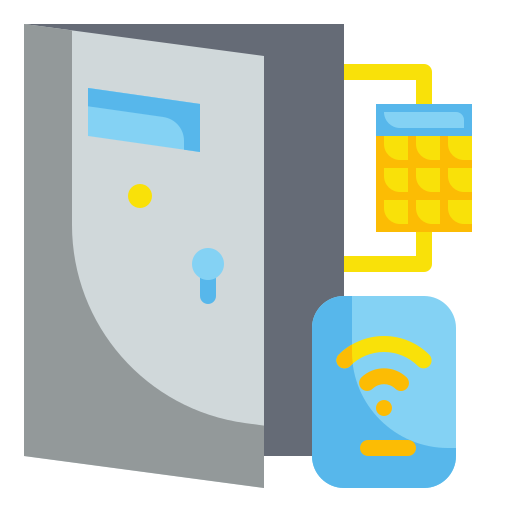 Key lock Wanicon Flat icon