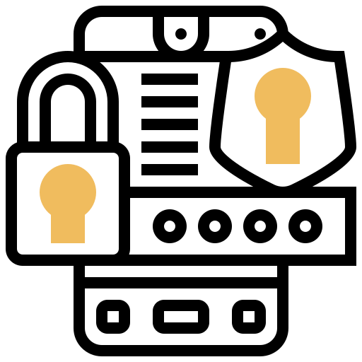 Password Meticulous Yellow shadow icon