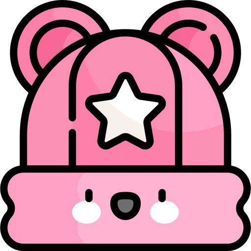 sombrero de bebé Kawaii Lineal color icono
