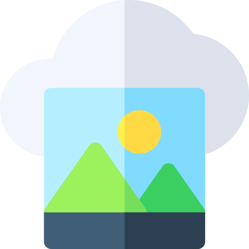 chmura obliczeniowa Basic Rounded Flat ikona