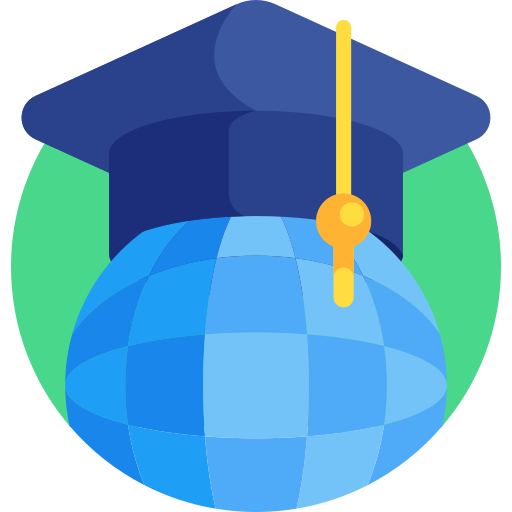 Глобальное образование Detailed Flat Circular Flat иконка