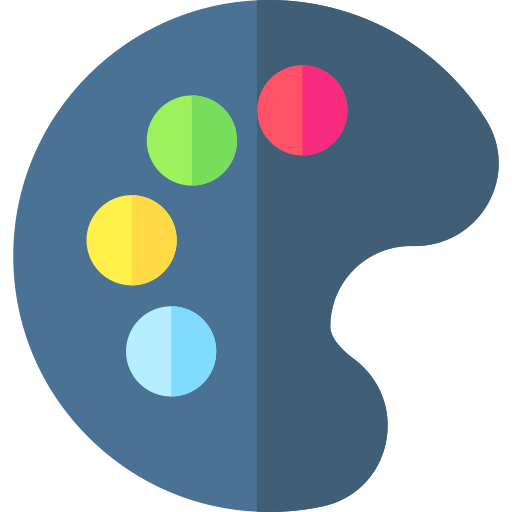 palette dei colori Basic Rounded Flat icona