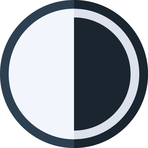 Contrast Basic Rounded Flat icon