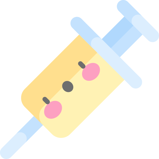 szczepionka Kawaii Flat ikona