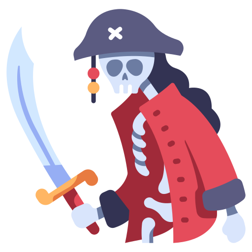 piraat MaxIcons Flat icoon
