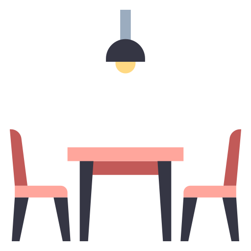 mesa de comedor MaxIcons Flat icono