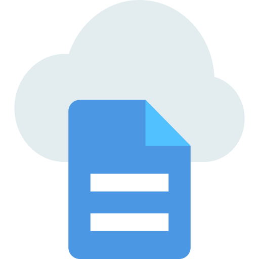 dati cloud SBTS2018 Flat icona