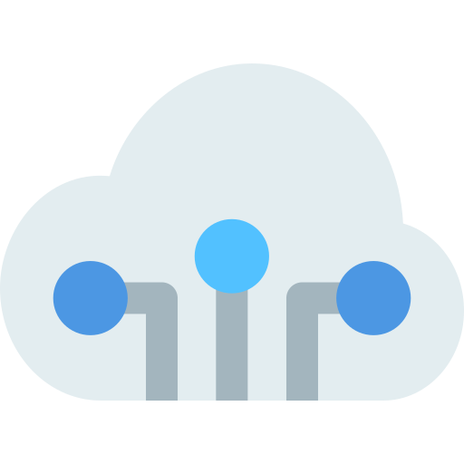 Cloud network SBTS2018 Flat icon