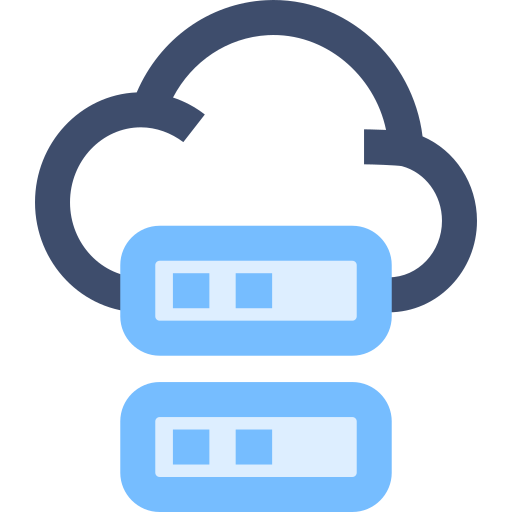 serwer w chmurze SBTS2018 Blue ikona