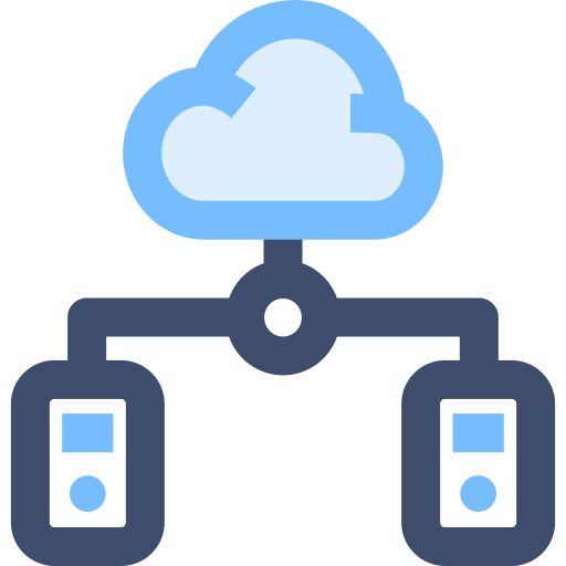 serveur cloud SBTS2018 Blue Icône