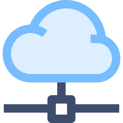 cloud computing SBTS2018 Blue Icône