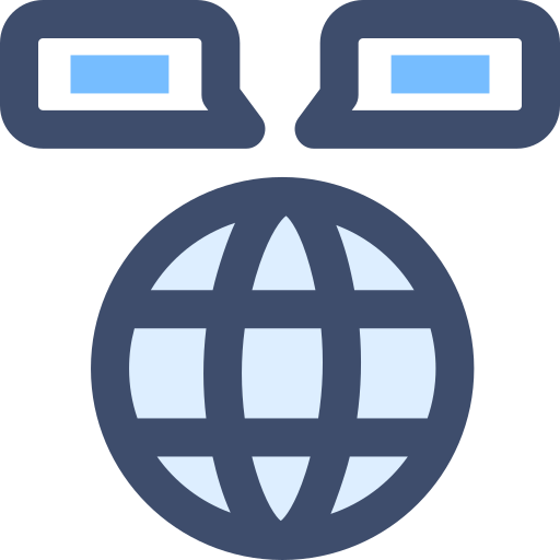 글로벌 커뮤니케이션 SBTS2018 Blue icon