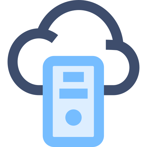 servidor em nuvem SBTS2018 Blue Ícone