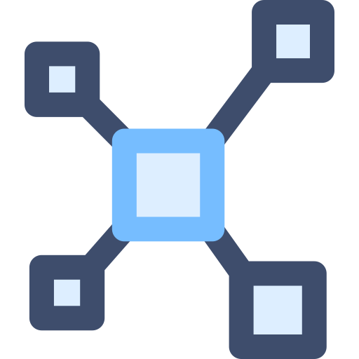 réseau SBTS2018 Blue Icône