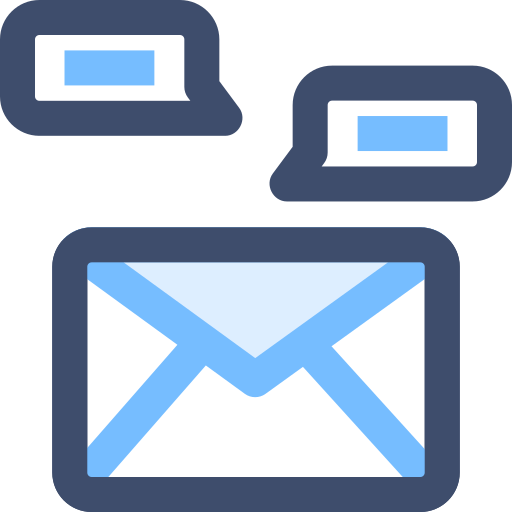 e-mail SBTS2018 Blue icoon