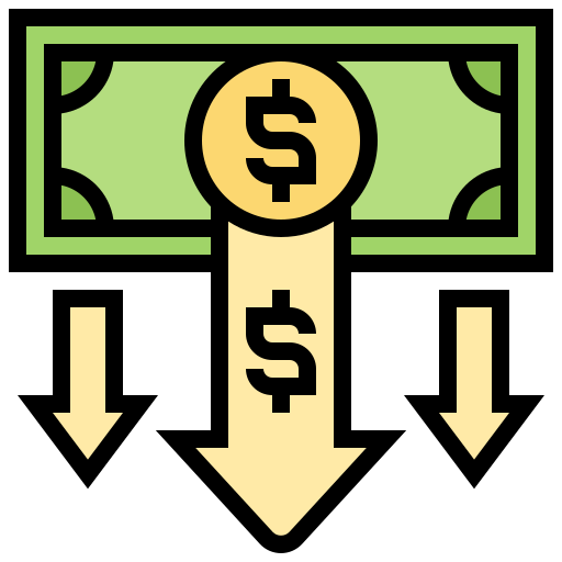 valuta del denaro Meticulous Lineal Color icona