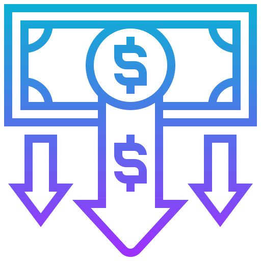 Money currency Meticulous Gradient icon