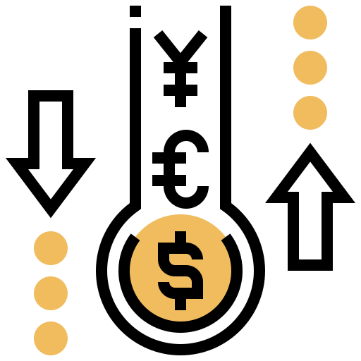 Cash flow Meticulous Yellow shadow icon