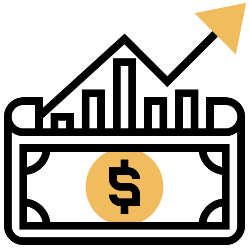 Dividend Meticulous Yellow shadow icon
