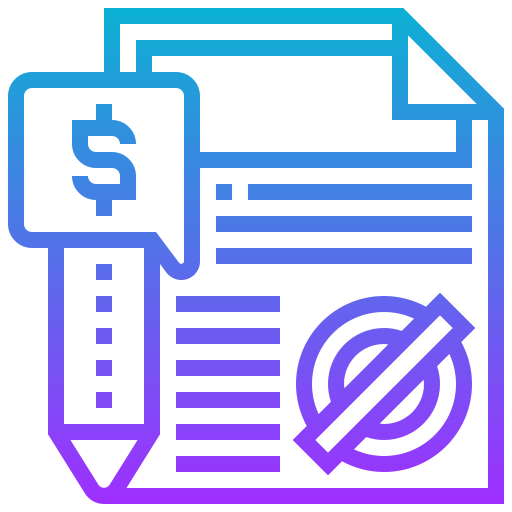 Financial statement Meticulous Gradient icon