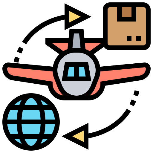 Air plane Meticulous Lineal Color icon