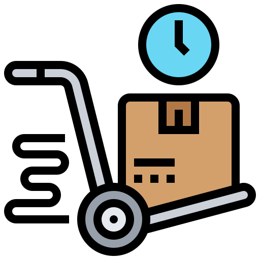 Delivery courier Meticulous Lineal Color icon